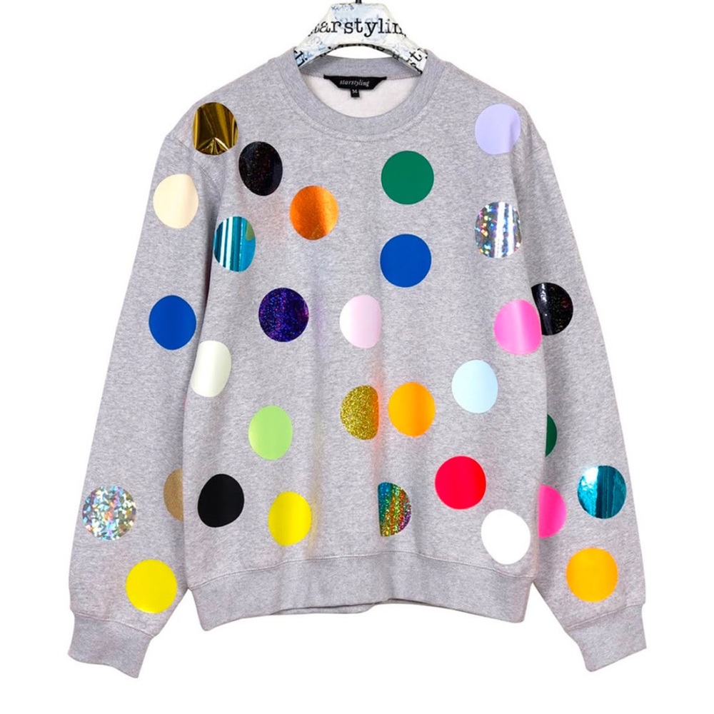 STARSTYLING polka dot sweater XS new!